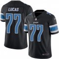 Detroit Lions #77 Cornelius Lucas Limited Black Rush Vapor Untouchable NFL Jersey