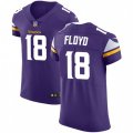 Minnesota Vikings #18 Michael Floyd Purple Team Color Vapor Untouchable Elite Player NFL Jersey