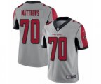 Atlanta Falcons #70 Jake Matthews Limited Silver Inverted Legend Football Jersey