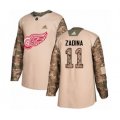 Detroit Red Wings #11 Filip Zadina Authentic Camo Veterans Day Practice NHL Jersey