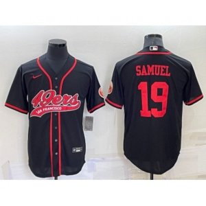 San Francisco 49ers #19 Deebo Samuel Black Stitched Cool Base Nike Baseball Jersey