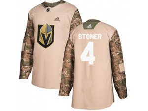 Vegas Golden Knights #4 Clayton Stoner Camo Authentic 2017 Veterans Day Stitched NHL Jersey