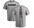 Oakland Raiders #20 Daryl Worley Ash Backer T-Shirt