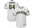 Pittsburgh Pirates Montana DuRapau White Alternate Authentic Collection Flex Base Baseball Player Jersey