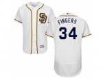San Diego Padres #34 Rollie Fingers White Flexbase Authentic Collection MLB Jersey
