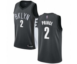Brooklyn Nets #2 Taurean Prince Authentic Gray Basketball Jersey Statement Edition