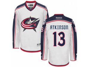 Columbus Blue Jackets #13 Cam Atkinson Authentic White Away NHL Jersey