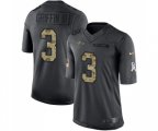 Baltimore Ravens #3 Robert Griffin III Limited Black 2016 Salute to Service Football Jersey