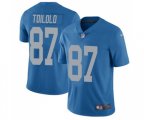 Detroit Lions #87 Levine Toilolo Blue Alternate Vapor Untouchable Limited Player Football Jersey