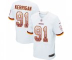 Washington Redskins #91 Ryan Kerrigan Elite White Road Drift Fashion Football Jersey