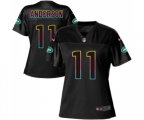Women New York Jets #11 Robby Anderson Game Black Fashion Football Jersey