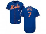 New York Mets #7 Jose Reyes Royal Blue Flexbase Authentic Collection MLB Jersey