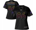 Women New York Giants #86 Darius Slayton Game Black Fashion Football Jersey