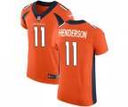 Denver Broncos #11 Carlos Henderson Orange Team Color Vapor Untouchable Elite Player Football Jersey