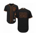San Francisco Giants #59 Andrew Suarez Black Alternate Flex Base Authentic Collection Baseball Player Jersey