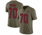 Arizona Cardinals #70 Evan Boehm Limited Olive 2017 Salute to Service Football Jersey