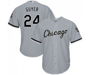 Chicago White Sox #24 Brandon Guyer Replica Grey Road Cool Base Baseball Jersey