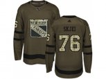 Adidas New York Rangers #76 Brady Skjei Green Salute to Service Stitched NHL Jersey