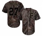 Pittsburgh Pirates #27 Kent Tekulve Authentic Camo Realtree Collection Flex Base Baseball Jersey