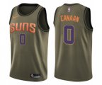 Phoenix Suns #0 Isaiah Canaan Swingman Green Salute to Service NBA Jersey
