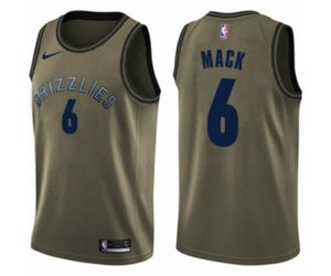 Memphis Grizzlies #6 Shelvin Mack Swingman Green Salute to Service NBA Jersey