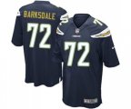 Los Angeles Chargers #72 Joe Barksdale Game Navy Blue Team Color Football Jersey