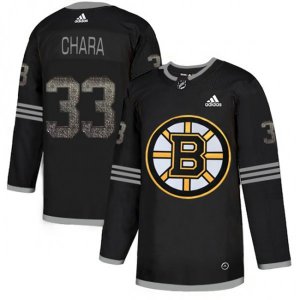 Boston Bruins #33 Zdeno Chara Black Authentic Classic Stitched NHL Jersey
