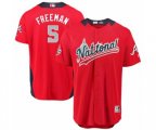 Atlanta Braves #5 Freddie Freeman Game Red National League 2018 MLB All-Star MLB Jersey