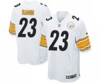 Pittsburgh Steelers #23 Joe Haden Game White Football Jersey