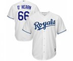 Kansas City Royals #66 Ryan O'Hearn Replica White Home Cool Base Baseball Jersey