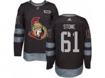 Adidas Ottawa Senators #61 Mark Stone Black 1917-2017 100th Anniversary Stitched NHL Jersey