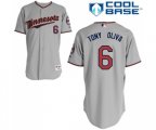 Minnesota Twins #6 Tony Oliva Authentic Grey Road Cool Base Baseball Jersey