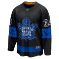 Toronto Maple Leafs #34 Auston Matthews black with Blue Alternate Premier Breakaway Reversible Jersey
