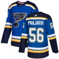 St. Louis Blues #56 Magnus Paajarvi Premier Royal Blue Home NHL Jersey