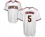 Arizona Diamondbacks #5 Eduardo Escobar Replica White Home Cool Base Baseball Jersey