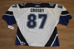Chl Penguins Rimouski Oceanic #87 Sidney Crosby Premier White Way Hockey Jersey