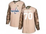 Washington Capitals #70 Braden Holtby Camo Authentic Veterans Day Stitched NHL Jersey