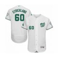 Washington Nationals #60 Hunter Strickland White Celtic Flexbase Authentic Collection Baseball Player Jersey
