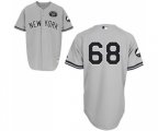 New York Yankees #68 Dellin Betances Authentic Grey GMS The Boss Baseball Jersey