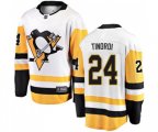 Pittsburgh Penguins #24 Jarred Tinordi Fanatics Branded White Away Breakaway NHL Jersey