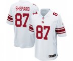 New York Giants #87 Sterling Shepard Game White Football Jersey
