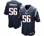 New England Patriots #56 Andre Tippett Game Navy Blue Team Color Football Jersey