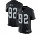 Oakland Raiders #92 P.J. Hall Black Team Color Vapor Untouchable Limited Player Football Jersey