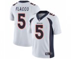 Denver Broncos #5 Joe Flacco White Vapor Untouchable Limited Player Football Jersey