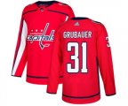 Washington Capitals #31 Philipp Grubauer Premier Red Home NHL Jersey