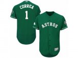 Houston Astros #1 Carlos Correa Green Celtic Flexbase Authentic Collection MLB Jersey