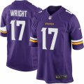 Minnesota Vikings #17 Kendall Wright Game Purple Team Color NFL Jersey