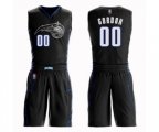 Orlando Magic #00 Aaron Gordon Swingman Black Basketball Suit Jersey - City Edition