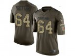 Cleveland Browns #64 JC Tretter Limited Green Salute to Service NFL Jersey