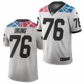 Carolina Panthers #76 Russell Okung Nike 2021 White City Edition Vapor Limited Jersey
